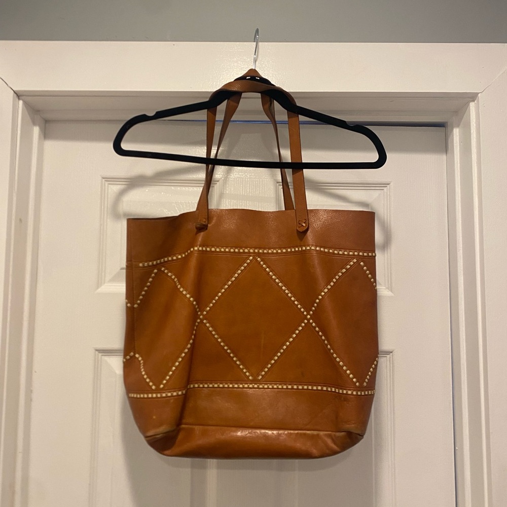 Large Unique Brown Madewell Tote